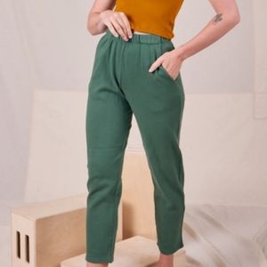 Big Bud Press Easy Pants in Dark Emerald Green, Size XS EUC